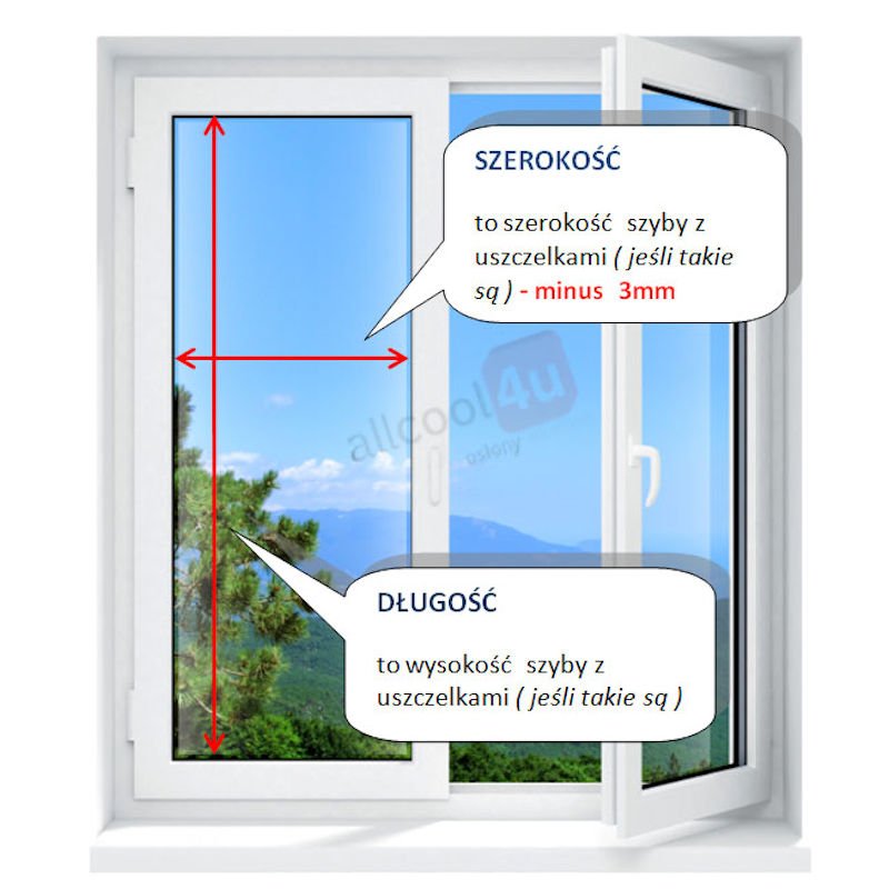 Żaluzje laminowane 25mm – Pomiar żaluzji z montażem przy szybie